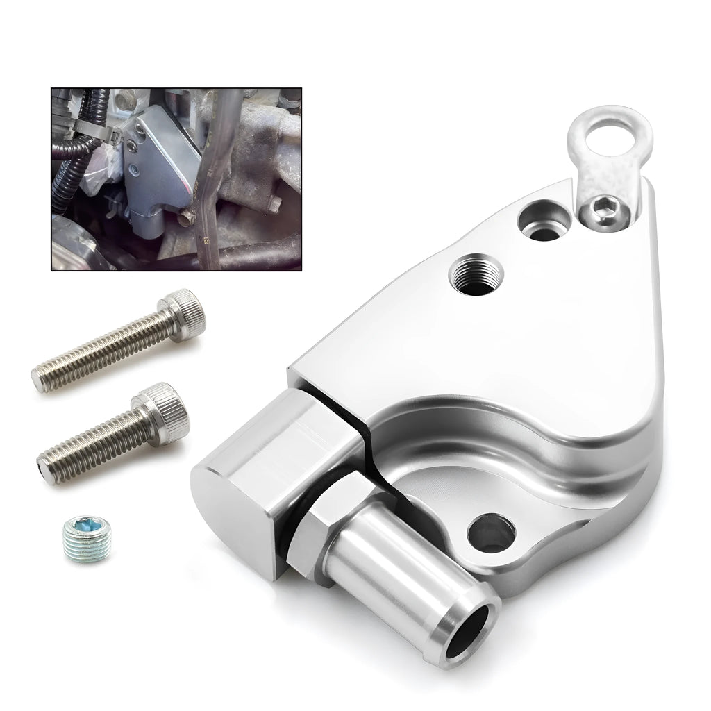 Aluminium intake manifold coolant adapter for Honda K20 K24 engine