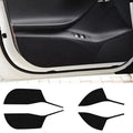 Carbon fibre protective film for Tesla Model S door control panels in 4-piece set