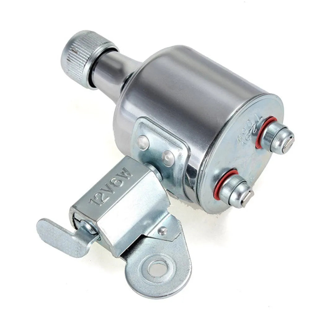 Silver bicycle dynamo-powered generator light kit for front fork or rear frame mounting.