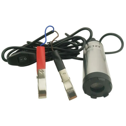 12V 24V electric submersible diesel fuel pump with stainless steel shell and 3-metre power wire