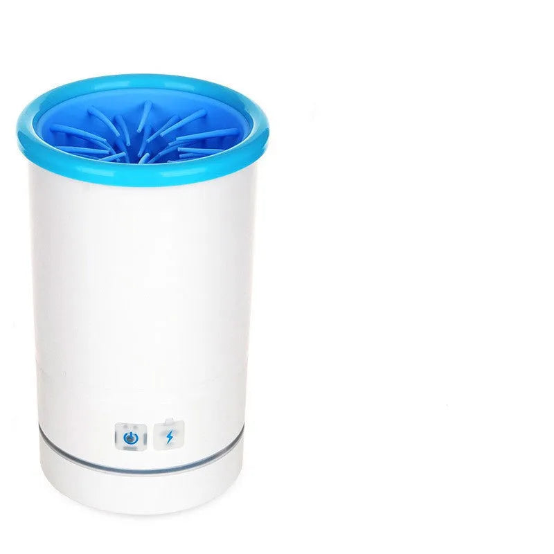 Automatic pet foot washing cup with silicone brushes in three sizes for dogs and cats