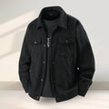 Men's slim fit coat in black, coffee, green, or white colours with plus sizing up to 3XL