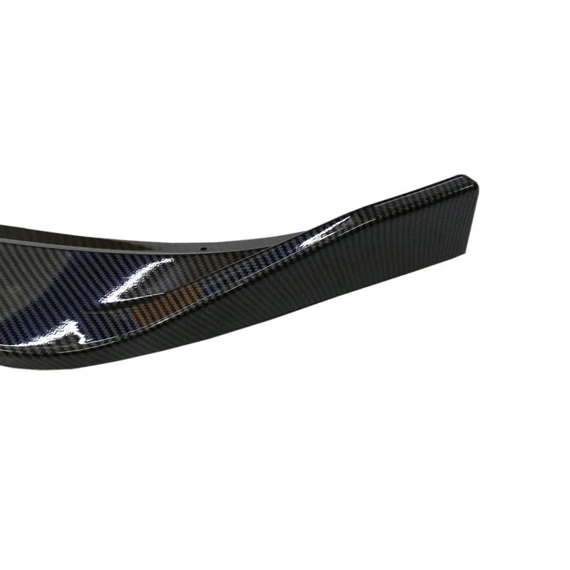 M10 three-section front splitter for VW Golf Mk7 in carbon fibre braze pattern finish