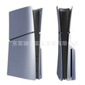 PS5 Slim replacement protective shell in ABS plastic showing colour options including cobalt blue, volcano red and silver