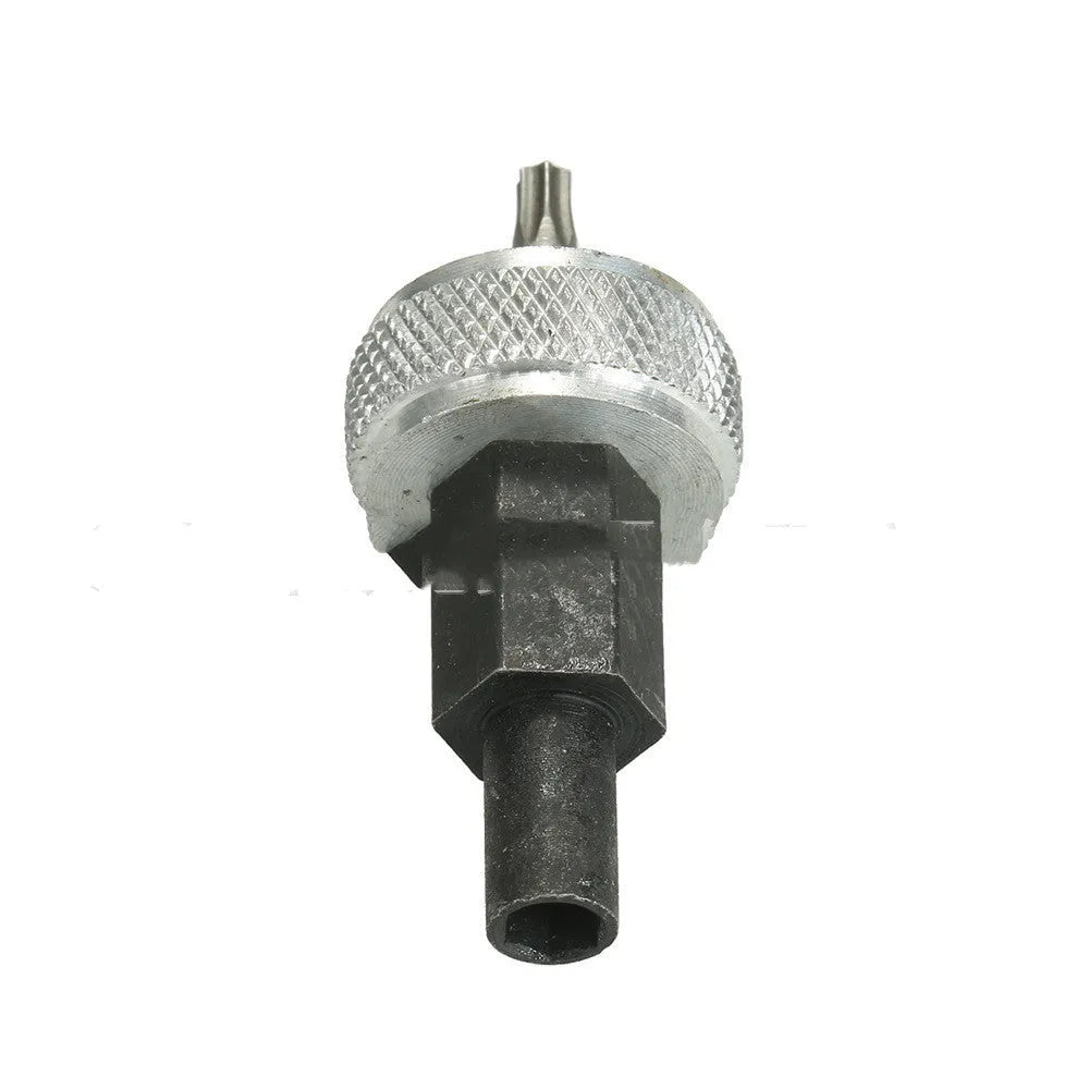 Ignition module wrench tool for automotive distributor blocks with knurled aluminium knobs