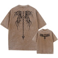 Oversized cotton men's t-shirt with drop-shoulder short sleeves in loose casual fit