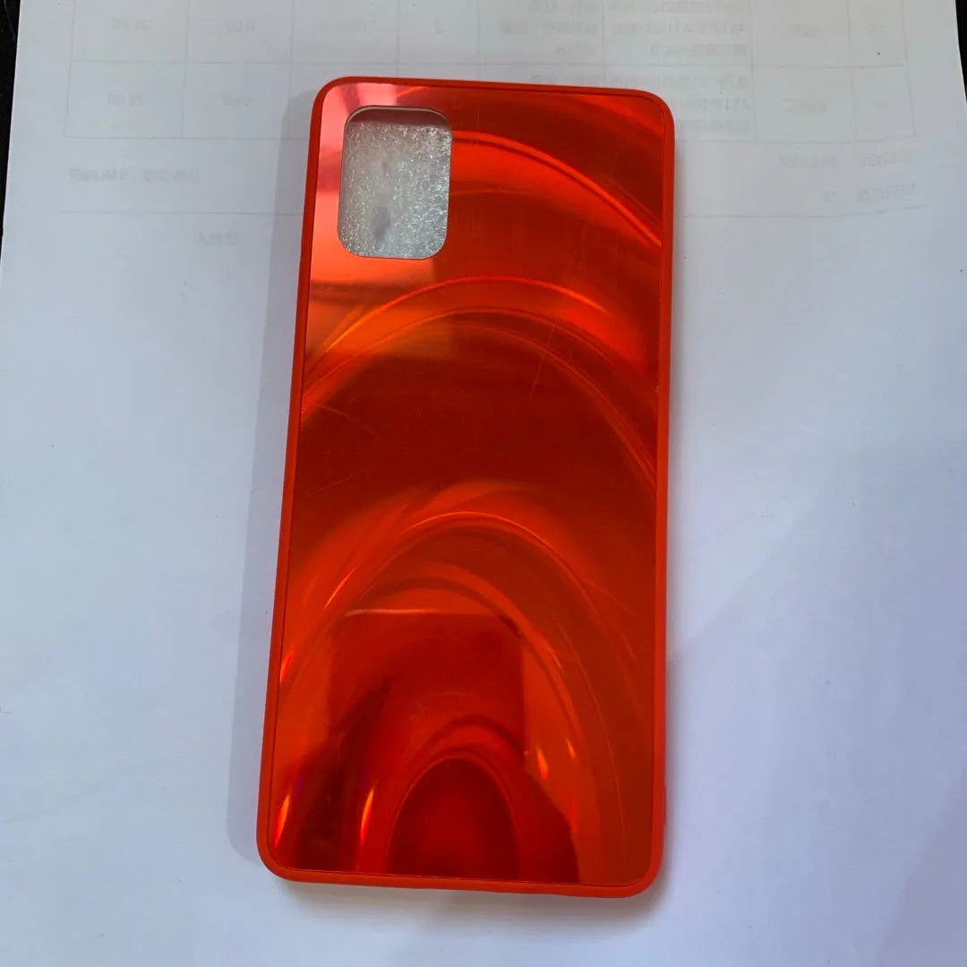 Marble pattern shockproof silicone phone case for Samsung models in multiple colours.