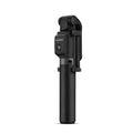 AF15 Bluetooth wireless mini tripod selfie stick folded at 186mm with plastic body in black colour
