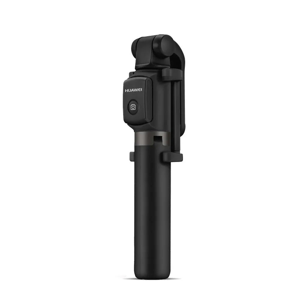 AF15 Bluetooth wireless mini tripod selfie stick folded at 186mm with plastic body in black colour