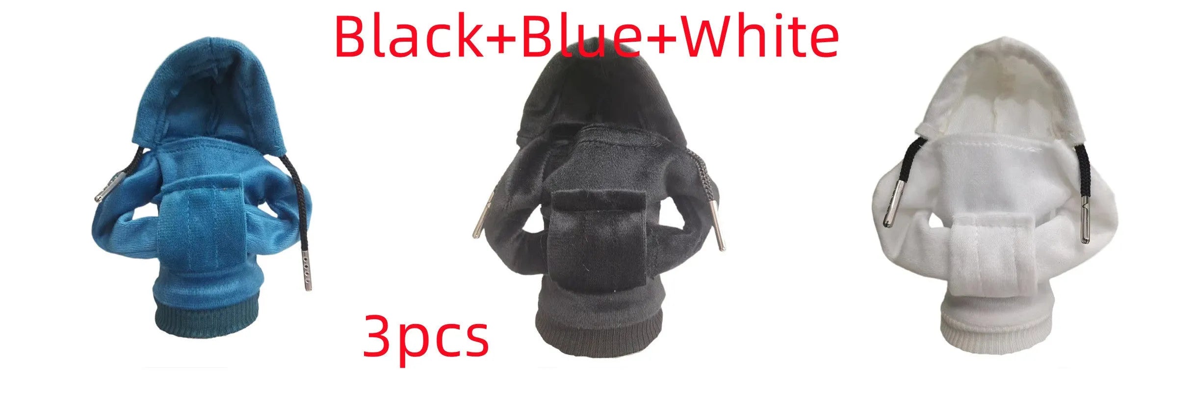 Cloth gear shift knob hoodie cover in multiple colours with 13x8cm dimensions