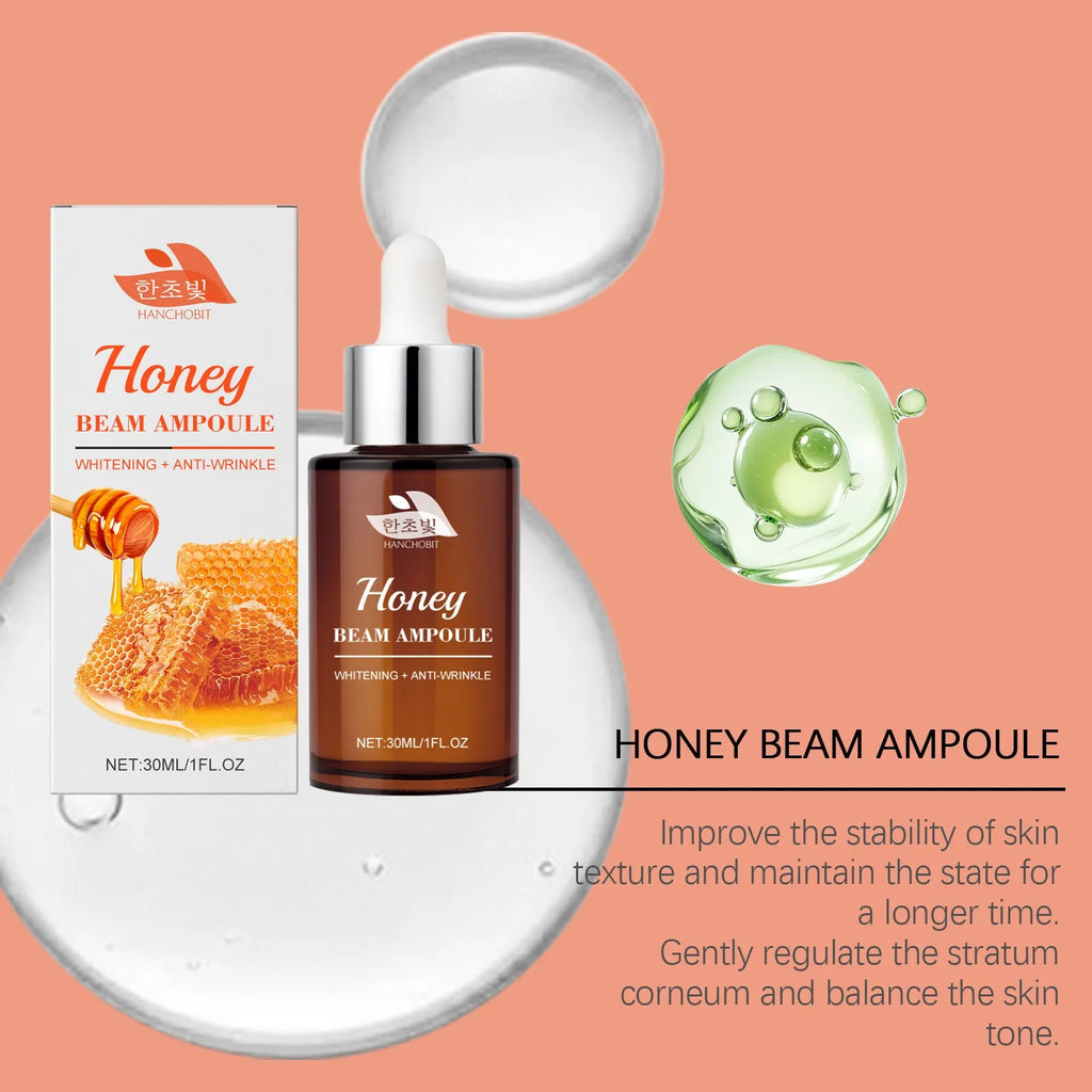 30ml bottle of moisturising skin colour facial liquid with honey and ginseng.