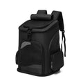 Extendable pet bag in Oxford material, solid colour gray, large 20-35L capacity for dogs and cats