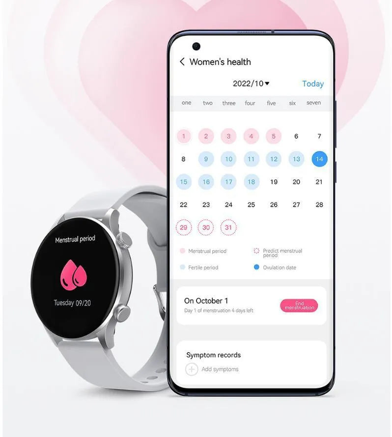 Black Bluetooth smartwatch with circular AMOLED display on a wrist