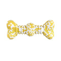USDA Organic certified natural rubber dog chew toy in camouflage pattern, two size options for medium to large breeds
