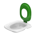 Fifth generation cat toilet trainer mat in blue, grey, or green colours with ABS plastic construction