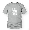 Blank men's loose fit round neck T-shirt on hanger for DIY custom printing projects