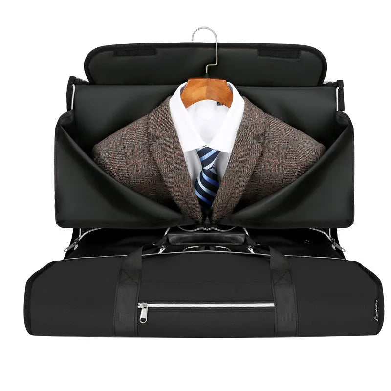 Oxford cloth multipurpose sports bag in grey, showing dry wet separation compartments and expansion feature.