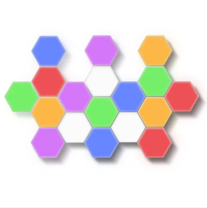 British creative honeycomb modular wall lamp with touch control and LED lighting