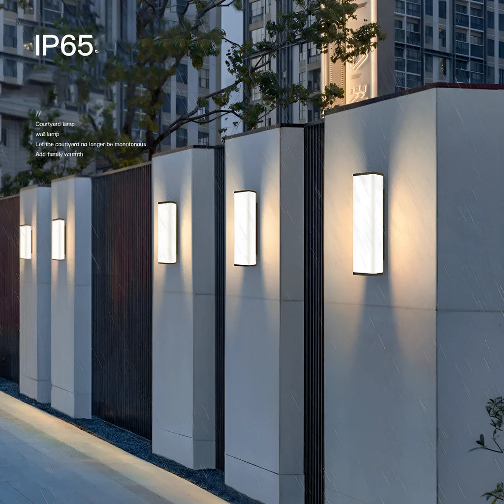 60cm stainless steel outdoor wall light with IP65 waterproof rating and LED light source