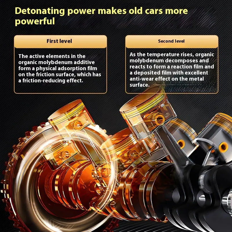 60ml engine oil anti-wear additive bottle with white cap for car engine protection