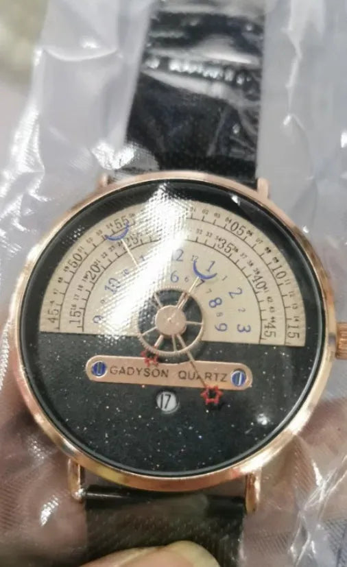 Men's silver sports watch with round 40mm dial and stainless steel strap