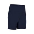 Women's black sports shorts with super stretch cotton blend fabric for running