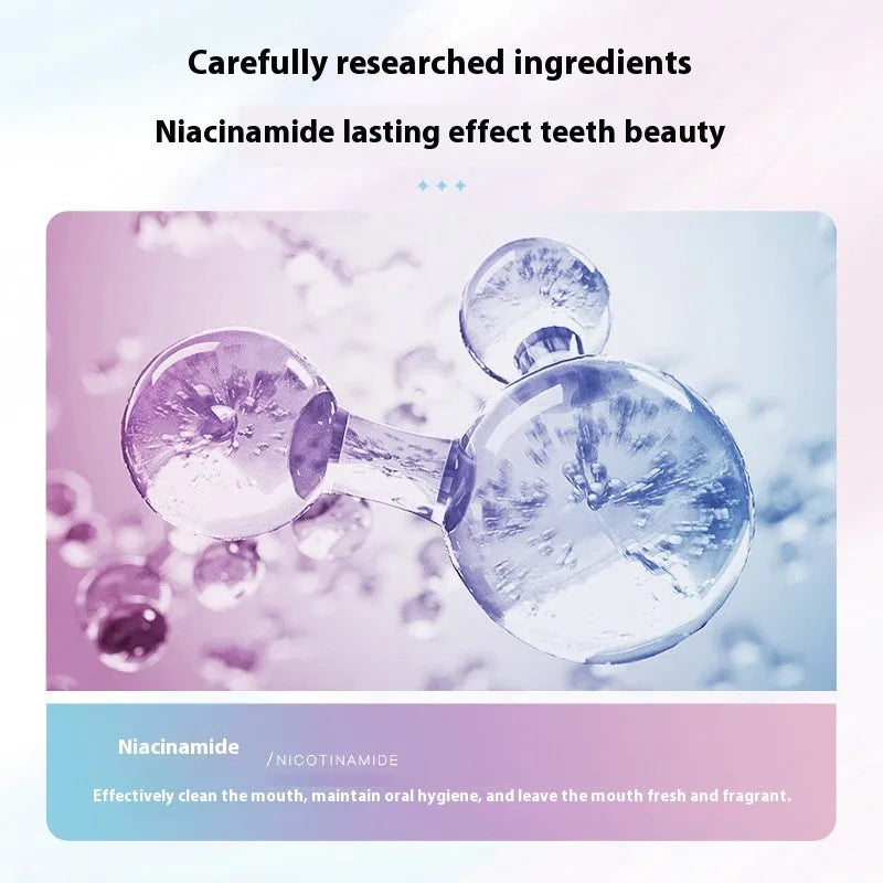 Nicotinamide Dazzling White Toothpaste 100g tube for adult oral cleaning and whitening