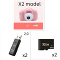 X2 HD Mini kids digital camera in silicone case with colourful options on 2-inch screen