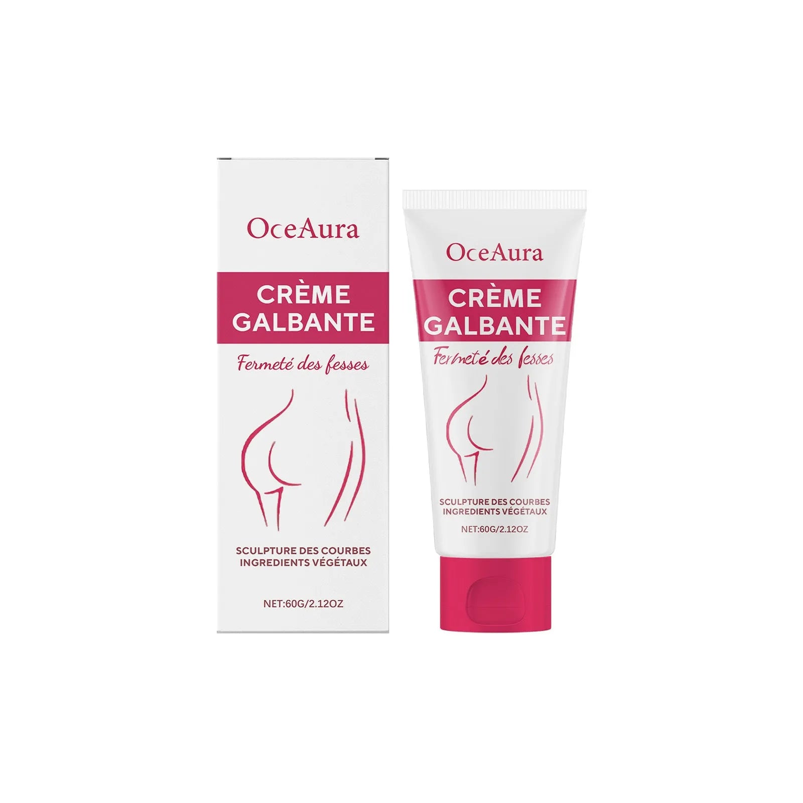 60g hip tightening cream jar with botanical extract formulation
