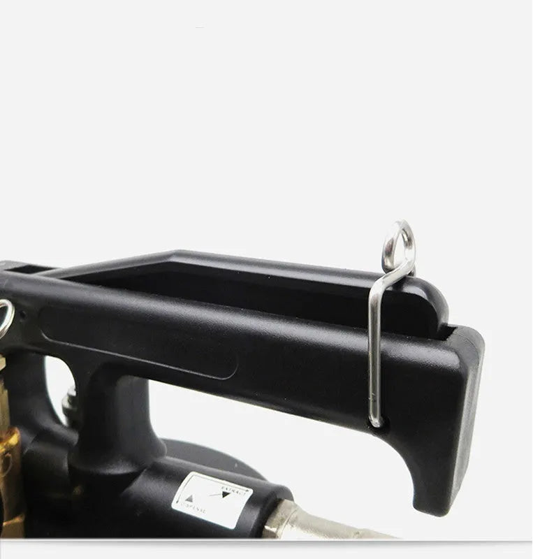 Pneumatic automatic transmission oil changer with 220W motor and oil filler tank.