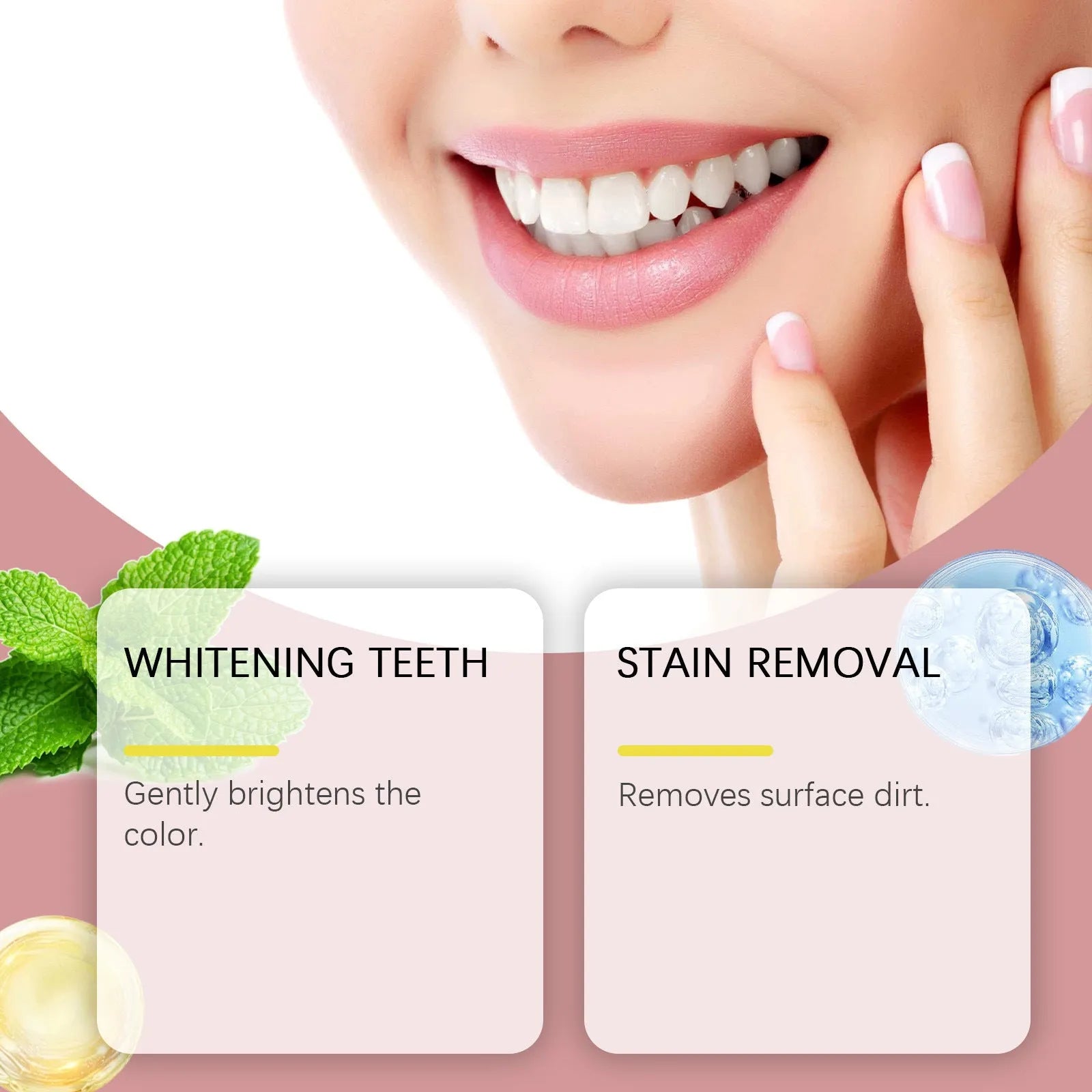 Bright White Stain Removing Tooth Powder 120g with baking soda and peppermint