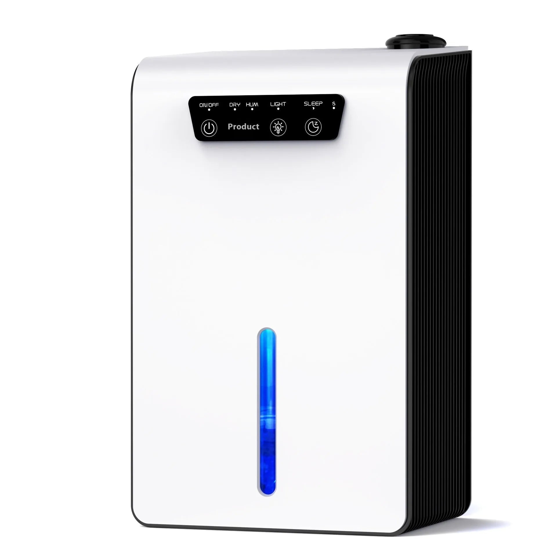 Milky white household dehumidifier with 2.6-4.0 litre capacity for bedrooms up to 20 square metres
