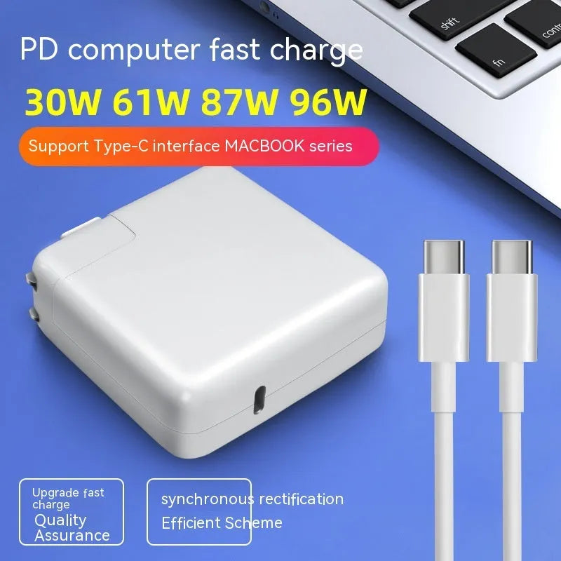 Laptop power adapter with multiple wattage options and international plug formats