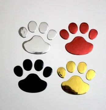 Pair hand-shaped brush footprint car bumper sticker in PVC material measuring 7cm