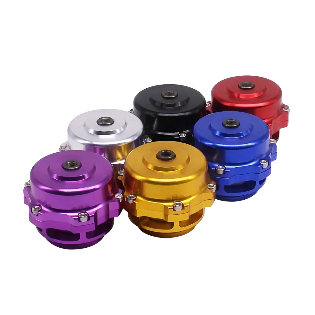 Aluminium alloy turbo blowdown valve with 50mm fitting in choice of six colours