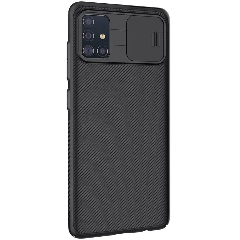 Black PC back cover case for Samsung Galaxy A51, hard shell protective phone case