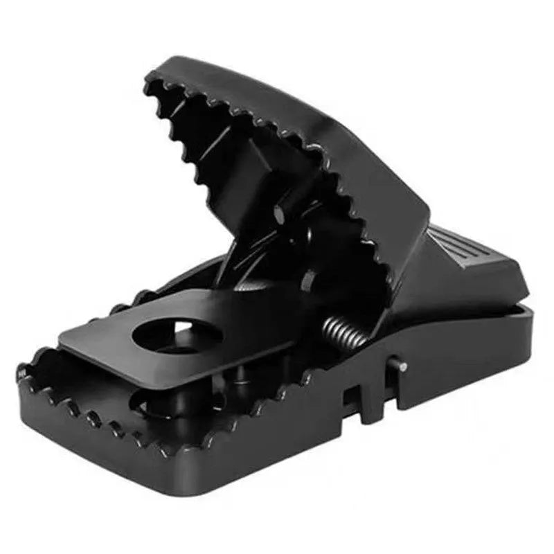 Automatic mouse trap cage and metal clamp rat trap shown in small, medium, and large size options.