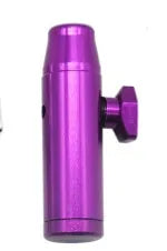 Aluminium alloy cigarette holder with flat head design measuring 53mm height in seven colour options