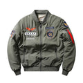 Men's slim-fit stand collar Harley Davidson retro style cotton-padded motorcycle coat with embroidery