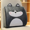 Cartoon embroidered memory foam seat cushion with removable core on an office chair