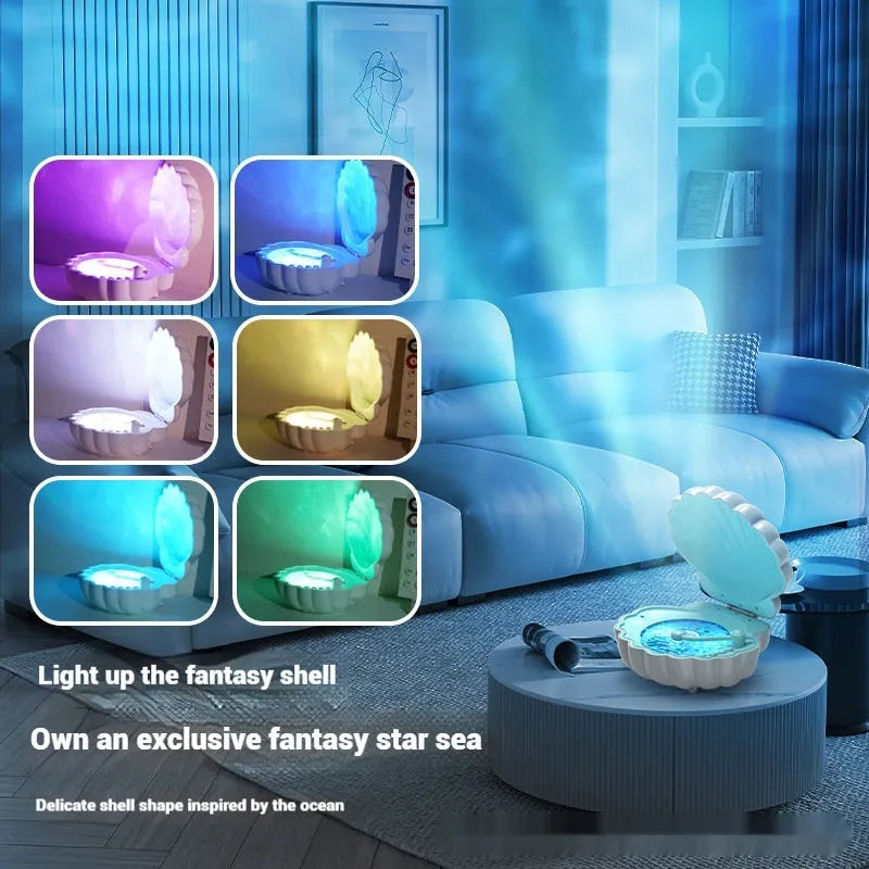 Retro vinyl record player design shell lamp with Bluetooth speaker in blue colour variant