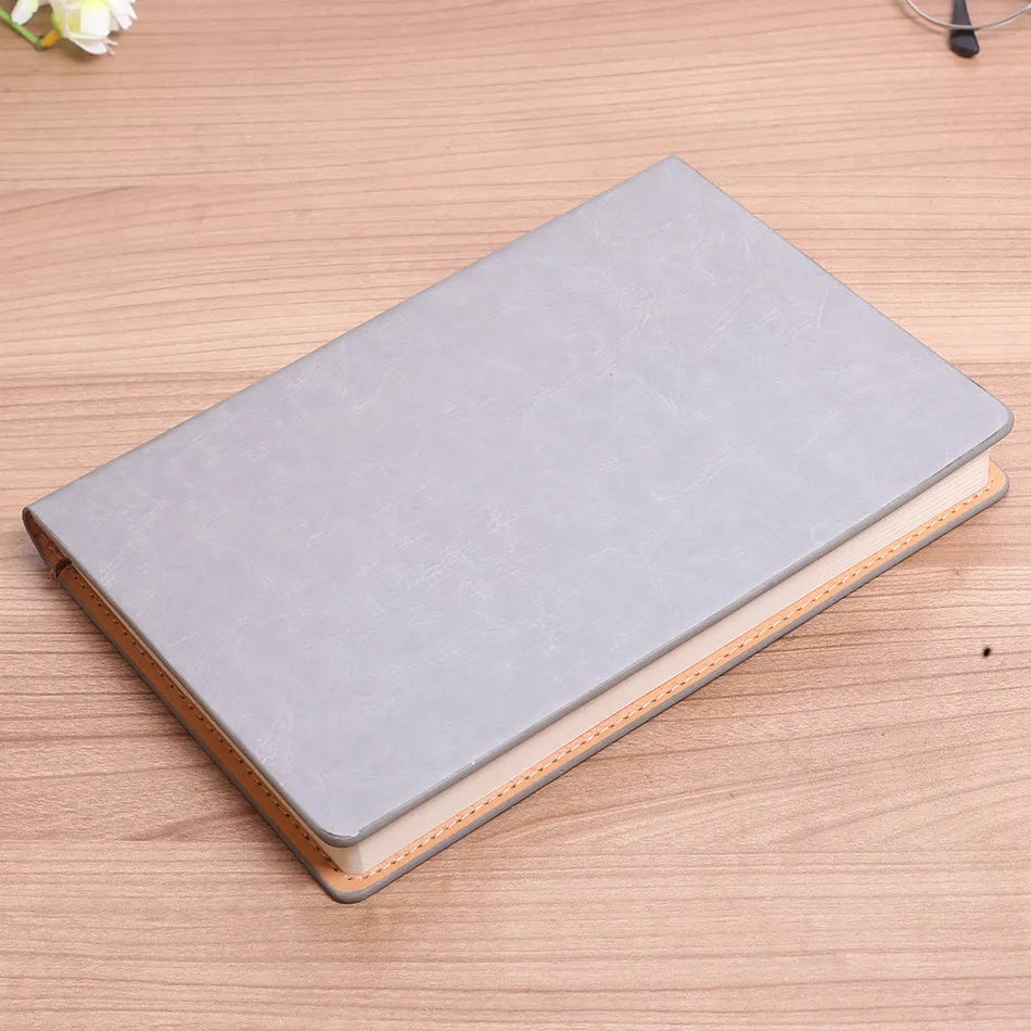 A5 business notepad with colour-changing PU cover, 114 sheets Dowling paper, 15x21.5cm, spiral-bound, available in five colours