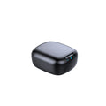 Black and white TWS Bluetooth 5.1 wireless earbuds with USB charging case