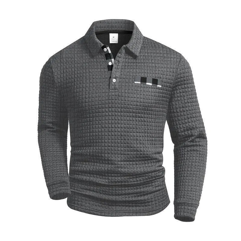 Men's loose fit modal knitwear top in army green, front view
