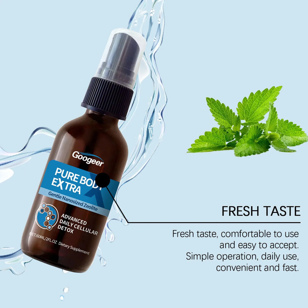 Googeer 60ml oral spray body treatment bottle with fine mist nozzle