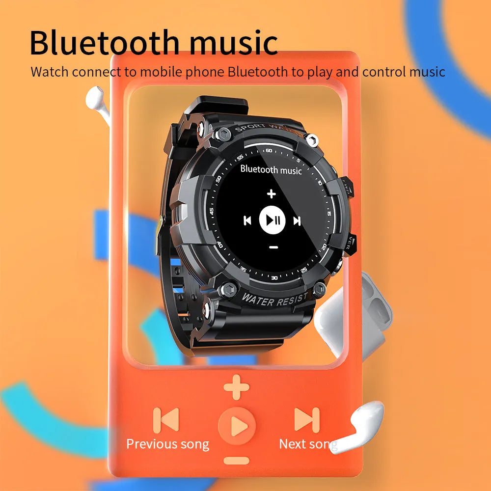 ATTACK 3 IP67 waterproof smart sports watch with round colour screen on TPU strap