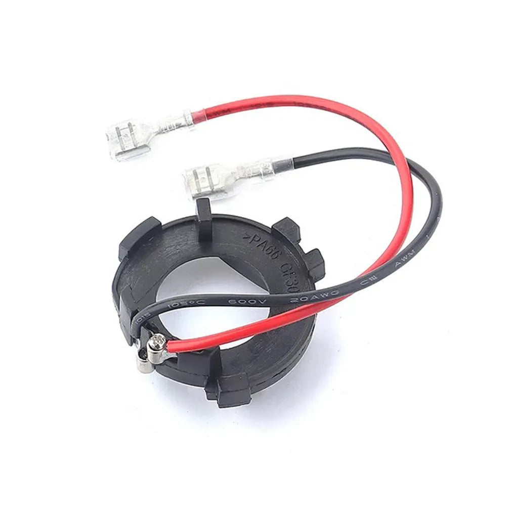 Black H7 LED headlight conversion adapter holder for Volkswagen cars