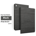 Sapphire blue imitation leather universal sleep bracket stand holding a silver iPad tablet.
