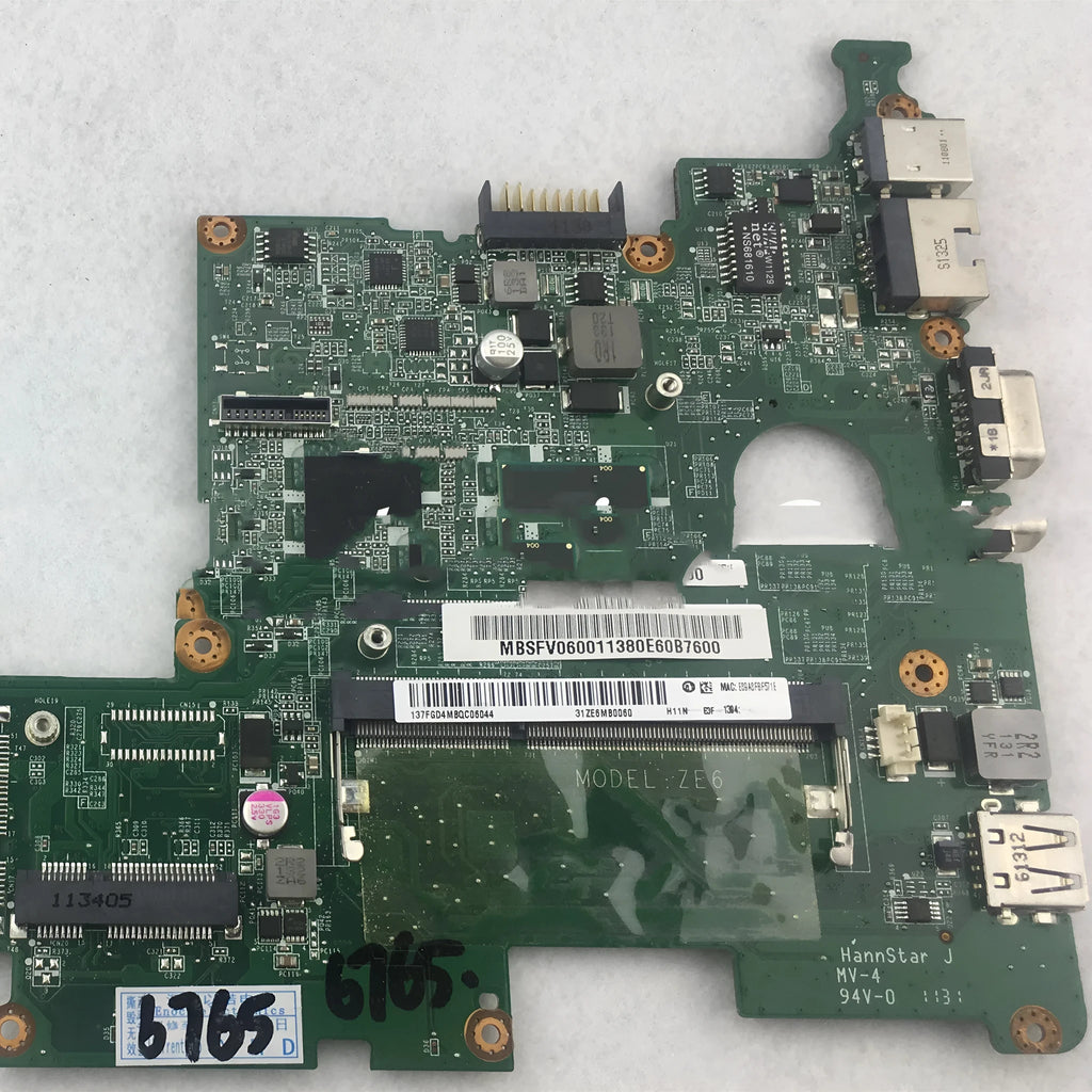 Laptop Motherboard for Acer Aspire One D257 Notebook Replacement Part with Onboard CPU and Memory Chip