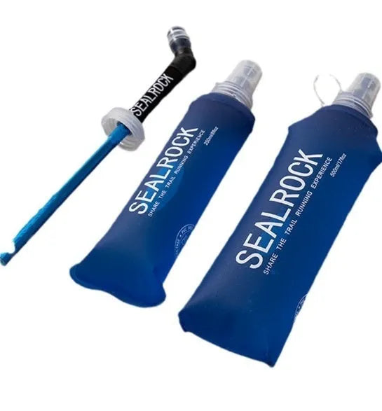 Off-road style plastic portable drinking straw with suction tube for outdoor hydration